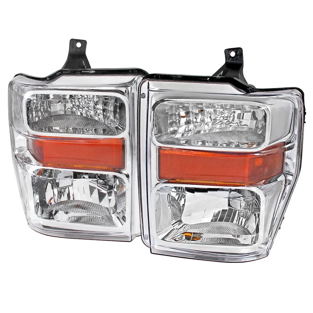 2LH-F25008-RS – SPEC-D TUNIN Headlight Assembly, Factory Style Headlight With Amber Reflectors Clear Lens ABS Plastic...